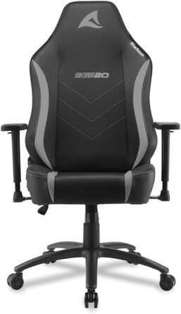 Ігрове крісло Sharkoon Skiller SGS20, штучна шкіра, чорне/сіре, стандартний розмір