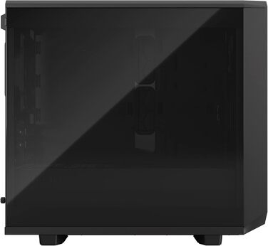 Корпус Fractal Design Meshify 2 Nano Black TG Dark Tint, скляна панель, чорний, компактний формат, для ігрового ПК