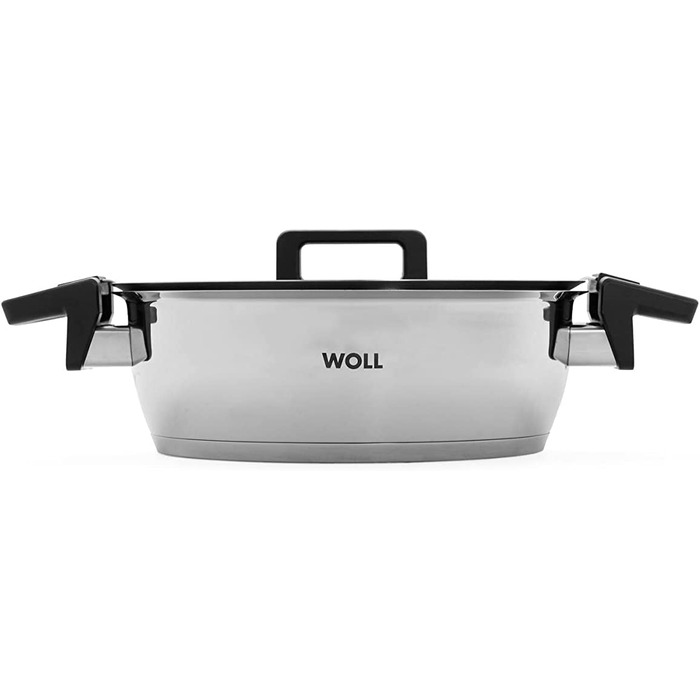 Набір каструль і сковорідок Woll Concept 10 предметів, індукційний, нержавіюча сталь, для всіх типів плит, жаростійкий до 200°C, сріблястий