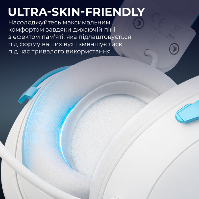 Бездротова ігрова гарнітура GamePro Asgard Freya Pro (HSW201WB)