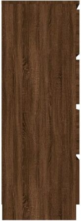 Комод vidaXL з 4 шухлядами, бетонно-сірий, 60x35x98,5 см, сучасний, деревостружкова плита, для вітальні, з великим місцем для зберігання