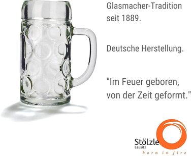 Набір пивних кружок Stölzle Lausitz ISAR, 6 шт., 0.3 л, Soda Lime скло, придатні для миття в посудомийній машині
