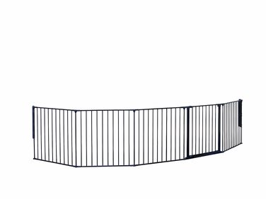 Захисний бар'єр BabyDan Flex L (90-350 см) - дитячий, для тварин, чорний. Made in Denmark