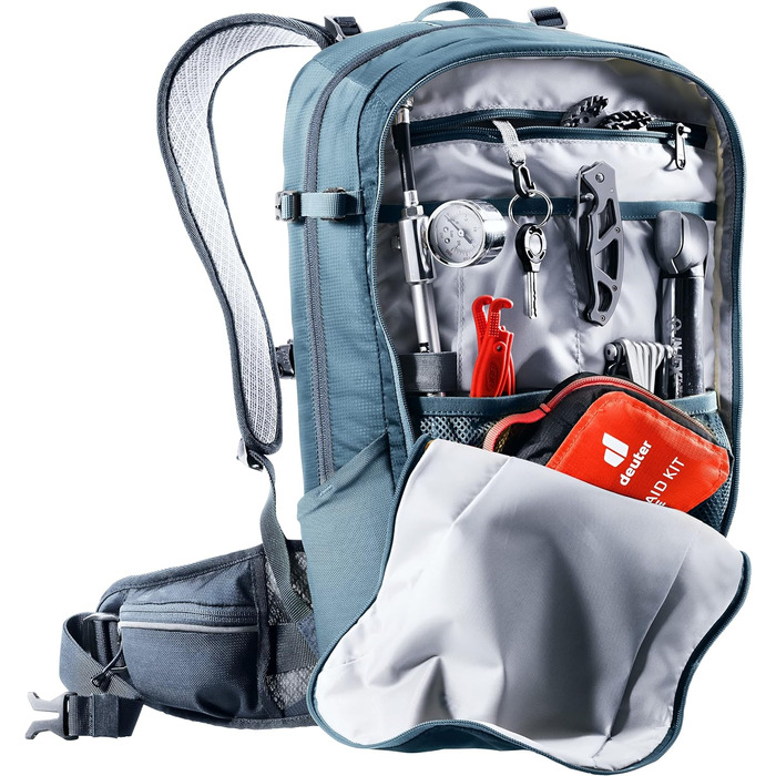 Велосипедний рюкзак deuter Flyt 14 з протектором, 14 л, Atlantic-ink
