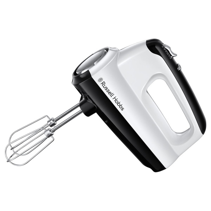 Міксер ручний Russell Hobbs Desire Red 350W з насадками для тіста та збивання, 5 швидкостей + імпульс, білий