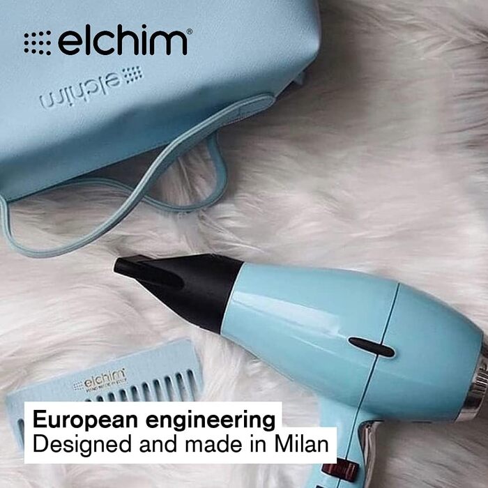 Фен Elchim Light Fifties професійний, пастельно-блакитний