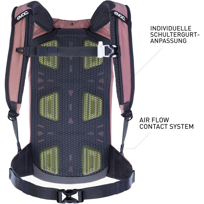 Рюкзак EVOC STAGE 6, 6 л, Dusty Pink, з регульованими лямками BRACE LINK, системою вентиляції AIR FLOW CONTACT, відділенням для інструментів, без гідратора, універсальний розмір