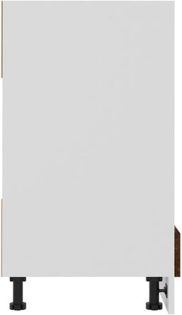 vidaXL Кухонна тумба під духову шафу, димчастий дуб, 60x46x81,5 см, ДСП