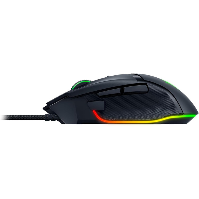 Ігрова миша Razer Basilisk V3 дротова з RGB підсвіткою Chroma, 11 програмованих кнопок, гіперскрол колесо, ергономічний дизайн, чорна