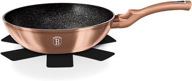 Сковорода вок Berlinger Haus Rosegold Collection, мідна, 28 см