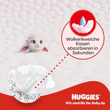 Дитячі підгузки Huggies Little Movers Ultra Comfort, розмір 3, 168 шт. (3х56 шт.)