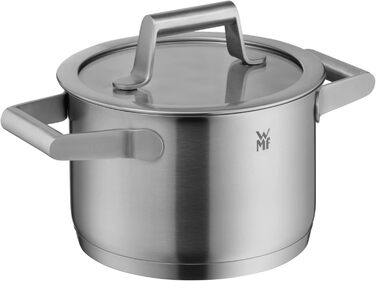 Каструля WMF Comfort Line 16 см, 1.4 л, нержавіюча сталь Cromargan, без кришки, індукційна, для пасти та молока