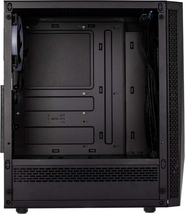 Корпус для ПК KOLINK Void RGB Midi Tower з гартованим склом, ігровий комп'ютерний корпус з підсвічуванням, вентилятор у комплекті