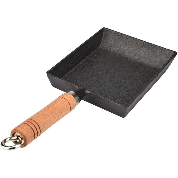 Сковорода для японського омлету Tamagoyaki Solomi з дерев'яною ручкою, міні-омлетниця