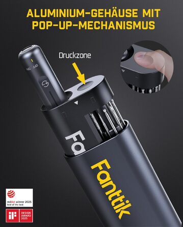 Fanttik F2 Master Mini Мультитул Акумуляторний: Полірування, 3D-друк, Свердління, Гравіювання - 35 насадок, 5 швидкостей, NeoPulse мотор