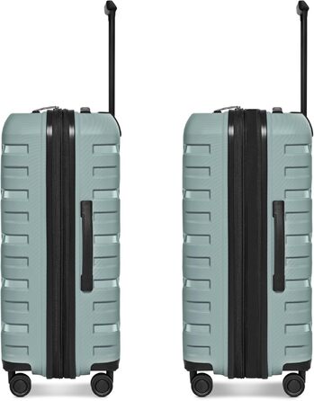 Валіза Smartbox Koffer M розширена 66 см, місткість 71–80 л, легкий дорожній тролей на 4 колесах з поліпропілену, TSA замок, м'ятний колір (Edition 01)