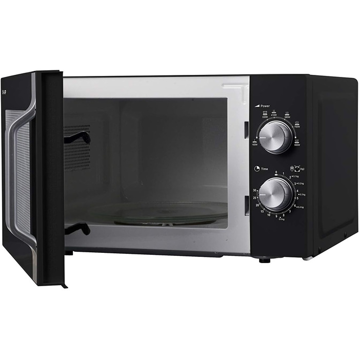 Мікрохвильова піч Sharp R204BA 20 л, 800 Вт, 6 режимів, таймер 30 хв, чорна