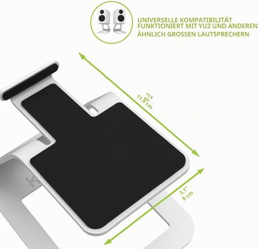 Підставки для акустики Kanto SE2 чорні, для моніторів 2-3 дюйми, висота 9.7 см, до 3.22 кг