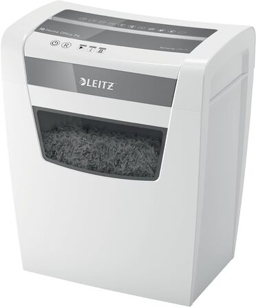Шредер Leitz IQ Home Office для офісу та дому, 10 аркушів, 23 літри, білий