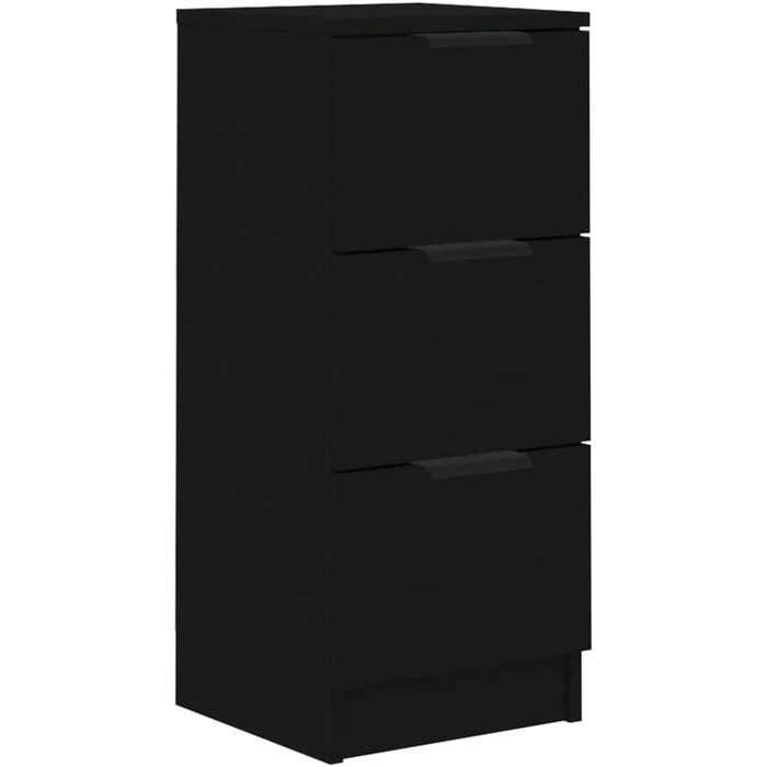 Вітрина vidaXL чорна 30x30x70 см з ДСП