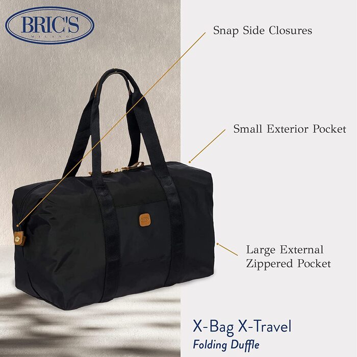 Дорожня сумка BRIC'S Holdall 43 см чорна