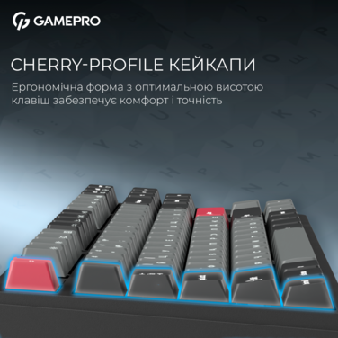 Бездротова механічна клавіатура GamePro Asgard Ragnar (MK285BK)