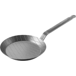 ZWILLING FORGE сковорода з кованого заліза, 28 см, срібляста – міцна сковорода для смаження з рифленим дном для інтенсивного підсмаження