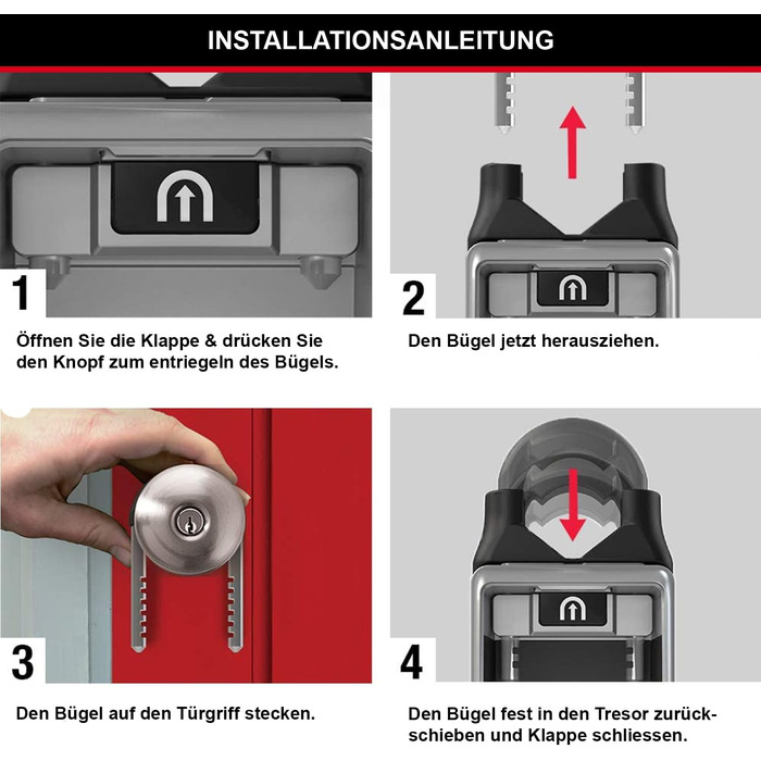 Сейф для ключів Master Lock з настінним кріпленням для вулиці, металевий захисний бокс для ключів, 12.6 x 7.2 x 5.2 см