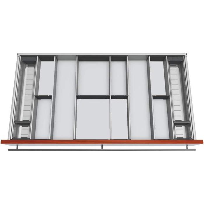 Blum органайзер для столових приборів, набір роздільників, сірий, для ящика 1000-1099 мм, глибина 500 мм