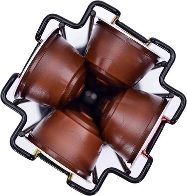 Обертова підставка для капсул SYSYLY на 32 капсули Dolce Gusto, чорна, із нековзною основою