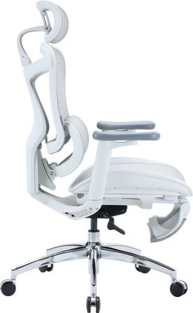 Крісло офісне з підставкою для ніг Sihoo DORO C300L Mesh White with footrest
