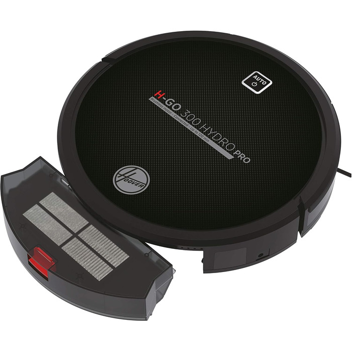 Робот-пилосос Hoover Hydro Pro з Wi-Fi, 120 хв автономності, сумісний з iOS та Android, дистанційне керування, антиударний, захист від падінь