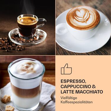 Кавомашина еспресо Klarstein Gusto Classico 1350 Вт, 20 бар, червона. Рожкова кавоварка з нержавіючої сталі, резервуар 1.5 л