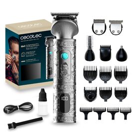 Тример для обличчя та тіла Cecotec PrecisionCare Samurai Profiling 6в1, чорний, з дисплеєм та 6 насадками