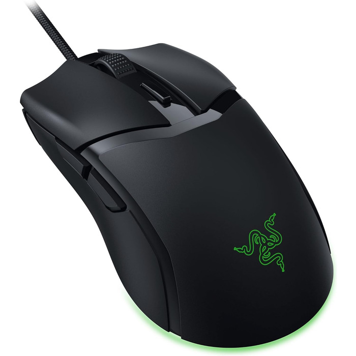 Ігрова миша Razer Cobra — легка дротова миша з Chroma RGB, оптичними перемикачами 3-го покоління, вага 57 г, чорна