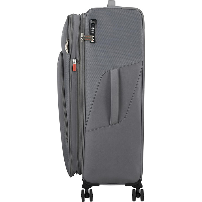 Валіза American Tourister SummerFunk Spinner L розширювана, 79 см, 109.5/119 л, сіра (Titanium Grey)