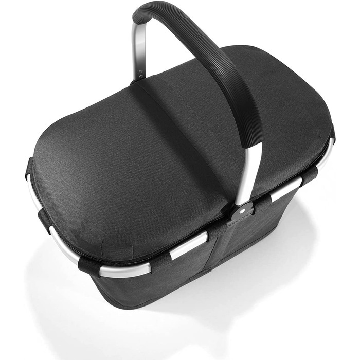 Термосумка-кошик Reisenthel Carrybag ISO чорна, ізотермічна, водостійка, з кришкою, стильний кошик для покупок