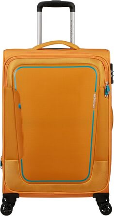 Валіза American Tourister Pulsonic Spinner M, розширювана, 68 см, 64/74 л, жовта (Sunset Yellow)