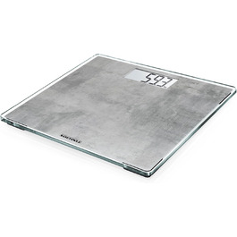 Електронна вага Soehnle Style Sense Compact 300 Concrete, LCD-дисплей, ультратонкий дизайн, максимальна вага 180 кг, бетон