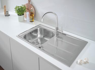 Змішувач кухонний GROHE Concetto з висувним душем, 360° поворотний, хром - 31483002