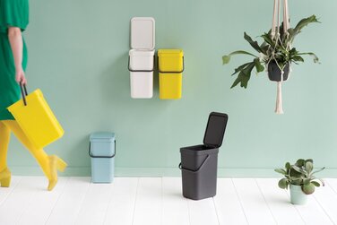 Контейнер для сміття сірий 12 л Sort&Go Brabantia