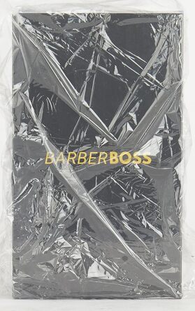 BarberBoss Машинка для стрижки бороди та волосся для чоловіків, 4 швидкості, керамічне лезо, 8 насадок, LED-дисплей, USB-зарядка, водонепроникна, QR-2083