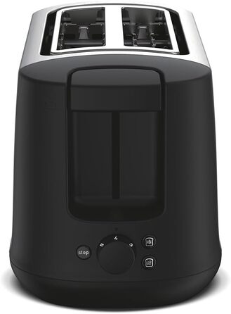 Тостер Moulinex LT261D Subito: Електричний тостер з 2 відділеннями, підставка для булочок, 850 Вт, регульовані ступені підсмажування, червоно-чорний