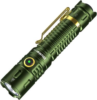 Wurkkos TD04 тактичний ліхтар 3000 люмен, світлодіодний, акумуляторний, надяскравий, 8 режимів, IP68 водонепроникний для вулиці та дому