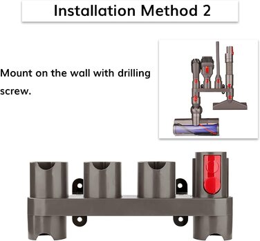 Кріплення-органайзер для аксесуарів Dyson Gen5, V15, V12, V11, V10, V8, V7 – тримач для насадок (10 гнізд, 2 шт)