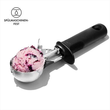 Ложка для морозива OXO Good Grips Robuste (нержавіюча сталь, чорна, 26.7 см) з тригером