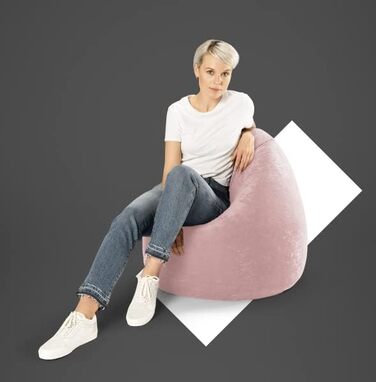 Крісло-мішок Sitting Point Easy XL 220 л, рожеве