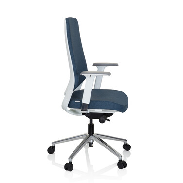 Офісне крісло / поворотне крісло CHIARO T4 WHITE тканина синя hjh OFFICE