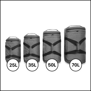 Спортивна сумка Dakine EQ Duffle 50L, міцна та містка, з двосторонньою блискавкою, чорна, для тренажерного залу та подорожей