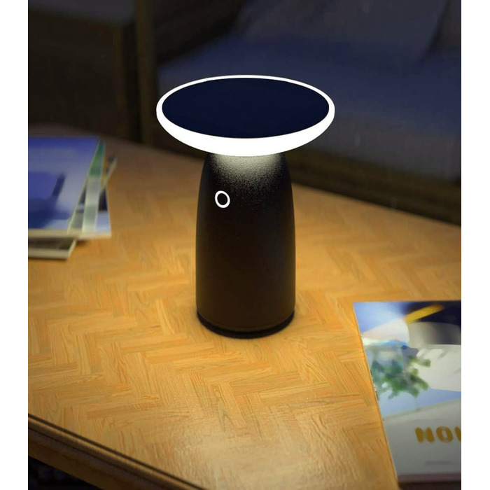 Сонячна настільна лампа ChiliTec з акумулятором, IP44, 22,5 см, диммована, USB-C, сенсор сутінків, тепле світло
